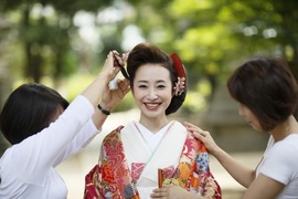 [代々木八幡駅]和装婚礼着付け：花嫁プロ着付師コースの講座イメージ