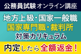 公務員試験|地方上級・国家一般職+専門職・裁判所カリキュラム