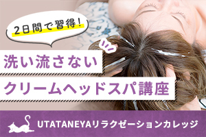 [大阪府]洗い流さないクリームを使う新感覚のヘッドスパの講座イメージ