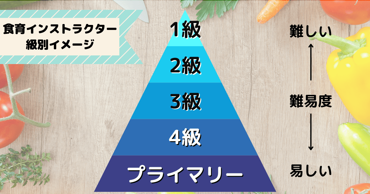 食育インストラクター資格の等級