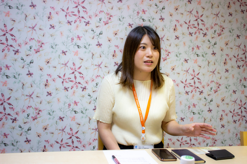 東京こども専門学校教員佐野胡桃さん