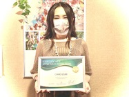 AHEA公認資格アドバンス認定証を授与された卒業生のC様