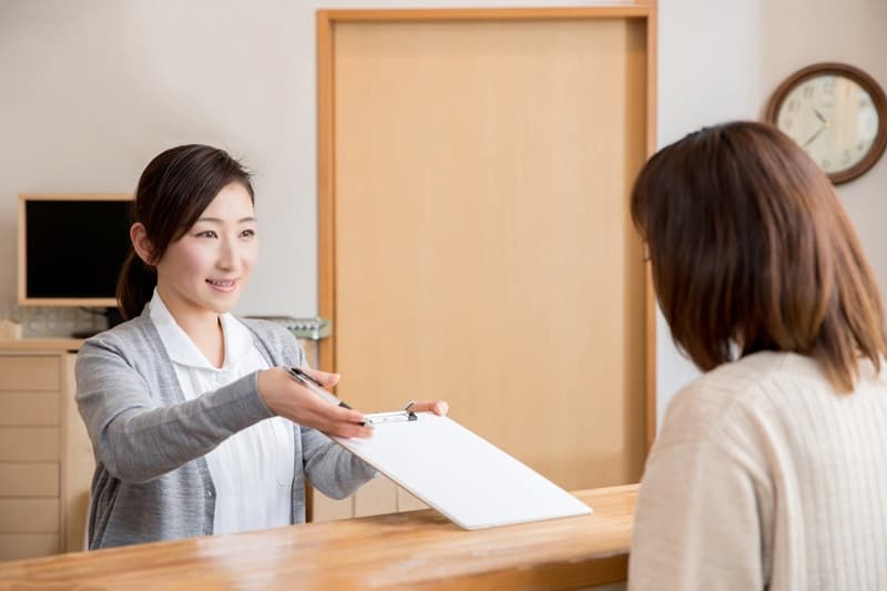 医療事務の女性